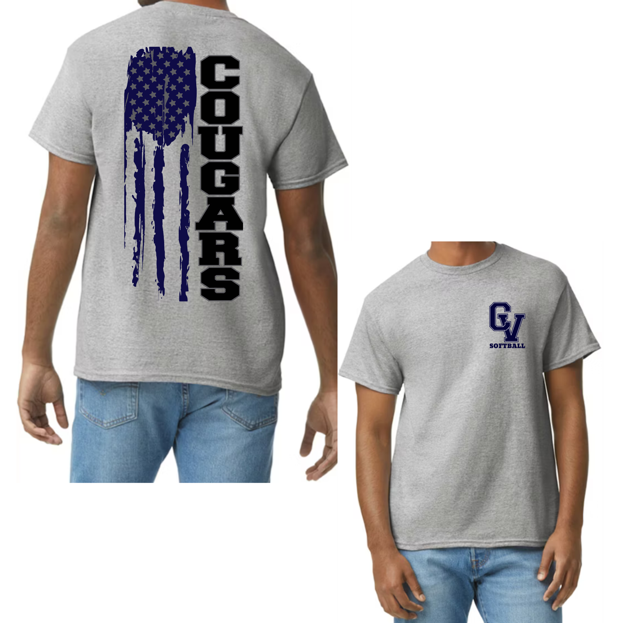 Cougars distressed flag *PRE-ORDER*