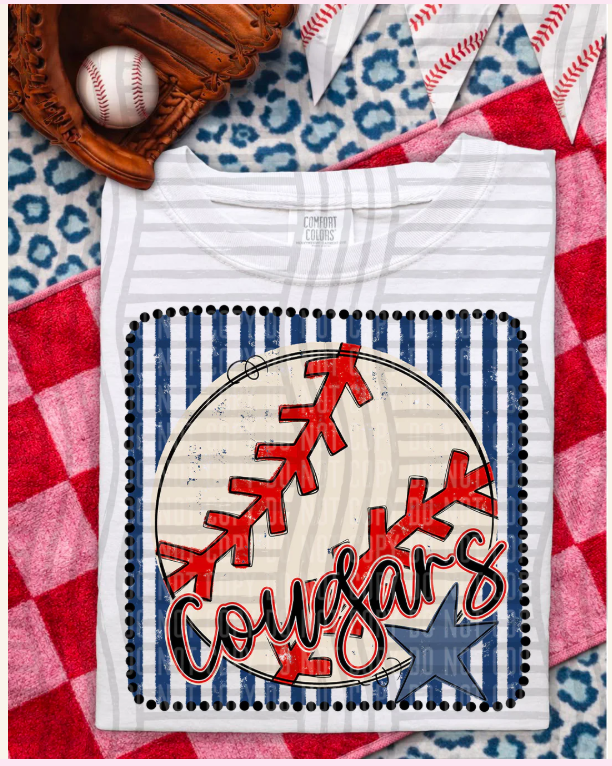 Framed Baseball/Softball tee *PRE-ORDER*