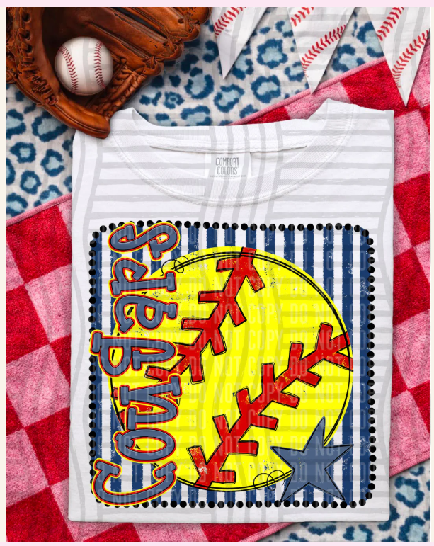 Framed Baseball/Softball tee *PRE-ORDER*